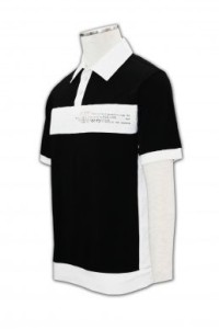 FA014 大碼polo衫 來樣訂做 黑白撞色polo恤 polo香港製造